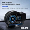 Car HUD Head-up Display P6 Full LCD Obd Instrument Modified Driving Score Gesture Switch A590 OBD+GPS Dual-Mode Smart Instrument