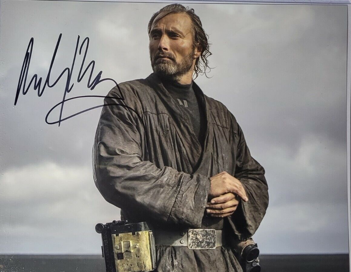 Mads Mikkelsen Authentic Autographed 8x10 Photo Poster painting w/ COA