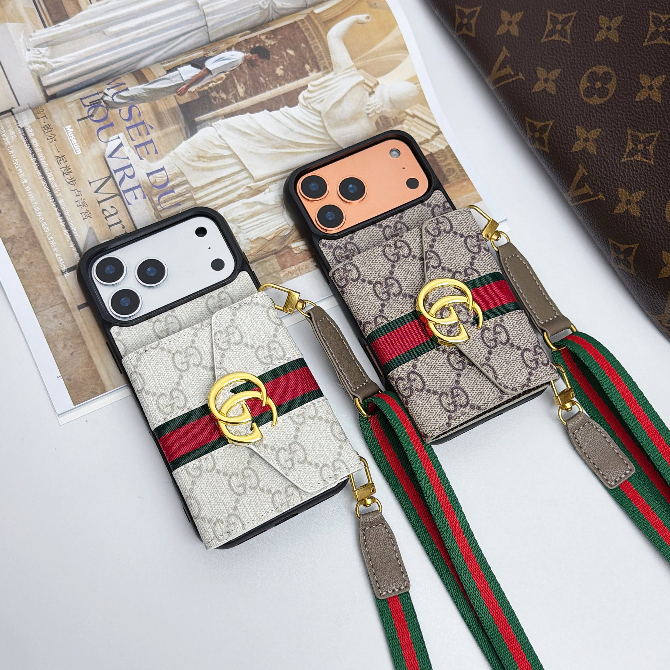 Gucci Designer Ophidia GG Crossbody Wallet Case