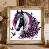 Pink Butterfly Horse 5D DIY Diamond Art Painting Kit Partial Drill 30x30cm