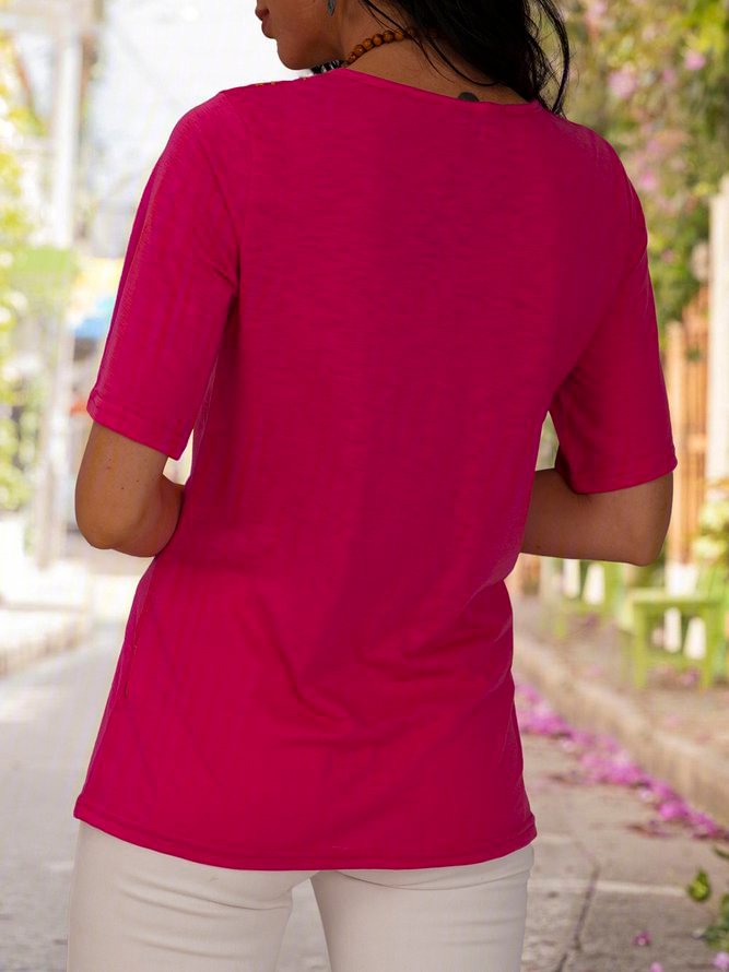 Short Sleeve Boho Shirts T-shirts