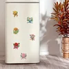 (US Only)6Pcs Spring DIY Diamond Painting Refrigerator Magnets Kit for Home Decoration