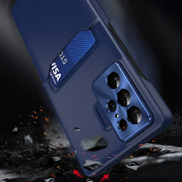 Samsung Card Slot Metal Bracket Phone Case