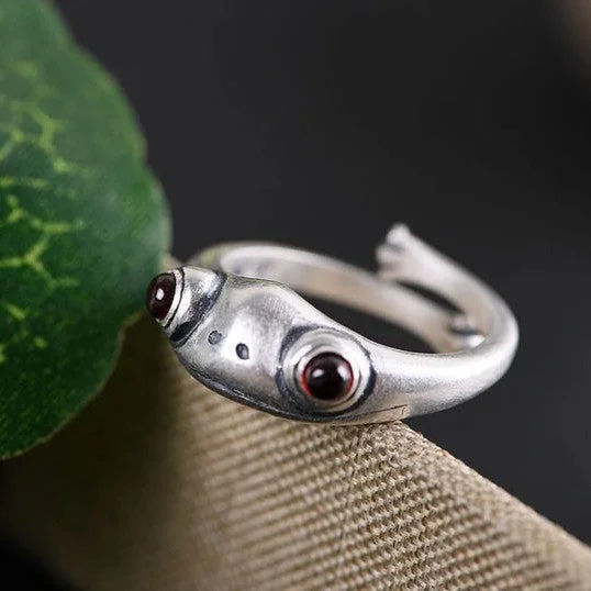 Silver Frog Ring(Adjustable)