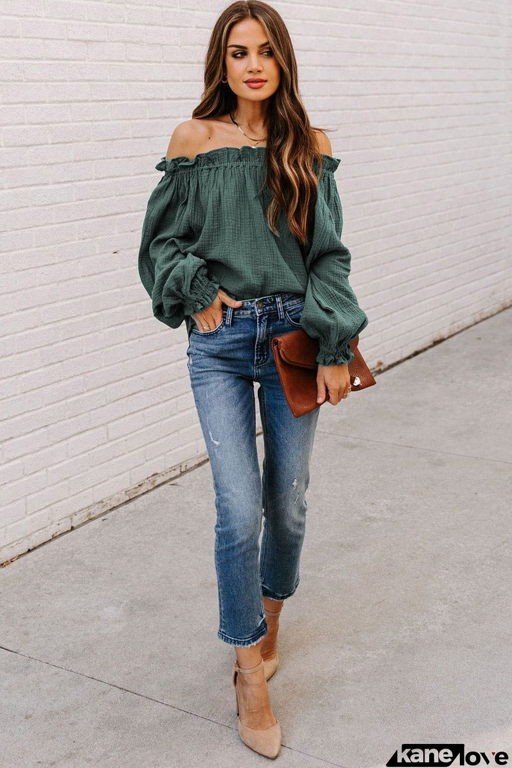 Off-the-shoulder Ruffle Top