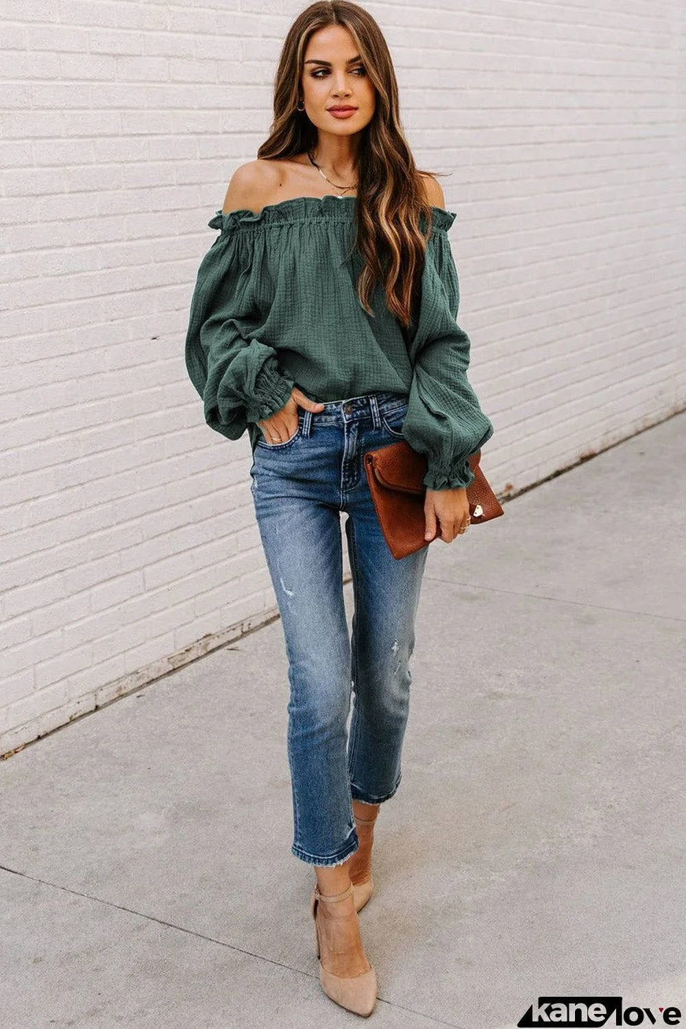 Off-the-shoulder Ruffle Top