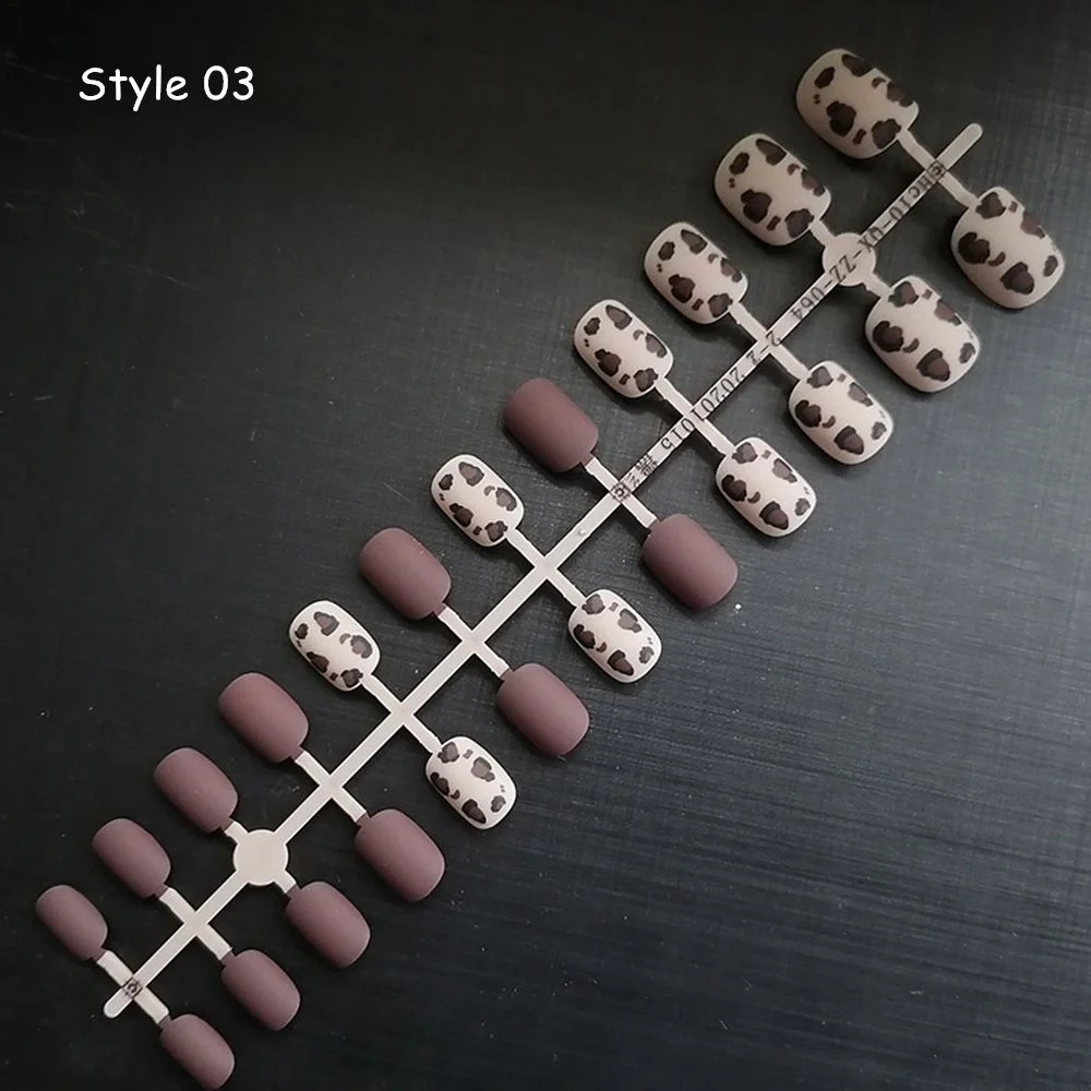 24pcs Glitter Detachable False Nails Ballerina Pink Wearable Fake Nails Full Cover Nail Tips fake nail with design Manicure Tool 928-1-Nail Inspo