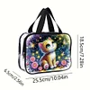 Trousse de maquillage en strass art de bricolage chaton en pvc transparent cadeau