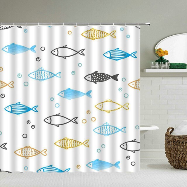 

Shower Curtain – fish-180*180cm, 501 Original
