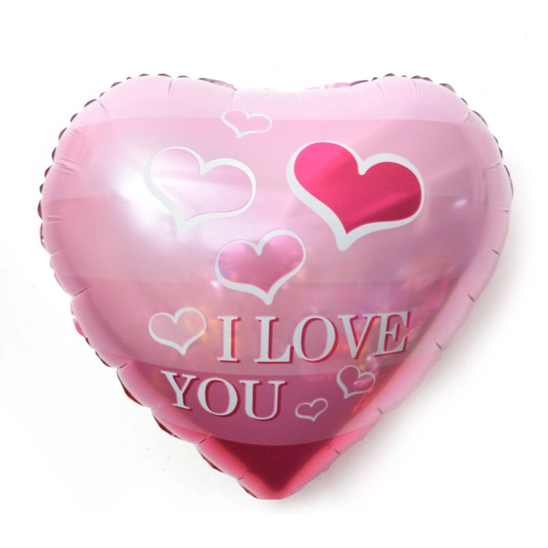 Vacation Minimalist Heart Shape Aluminum Film Travel Daily Balloons