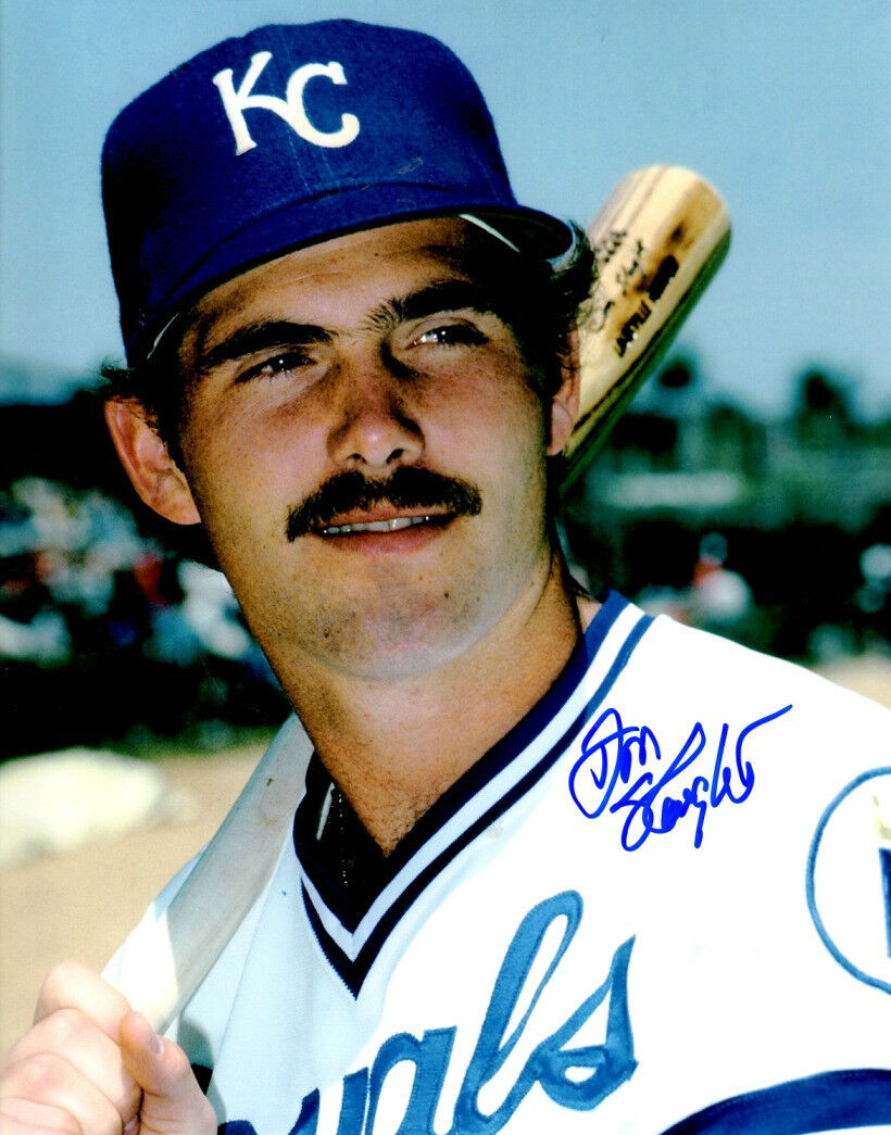 Signed 8x10 DON SLAUGHT Kansas City Royals Autographed Photo Poster painting - COA