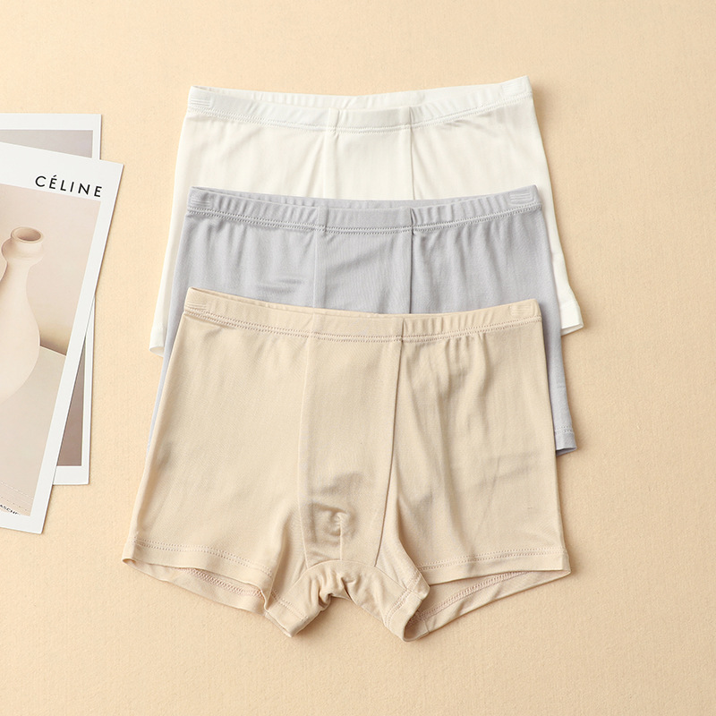 Boys Silk Boxer Briefs-Breathable & Soft Underwear 3-Pack REAL SILK LIFE