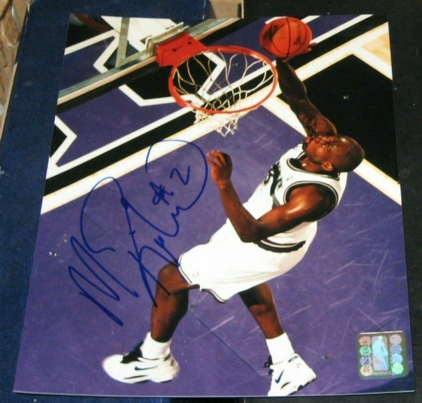 Mitch Richmond Sacramento Kings SIGNED AUTOGRAPHED Photo Poster painting FILE 8x10 COA NBA HOF