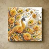 Framed Diamond Painting - Special Shaped - Peacock (25x25cm)
