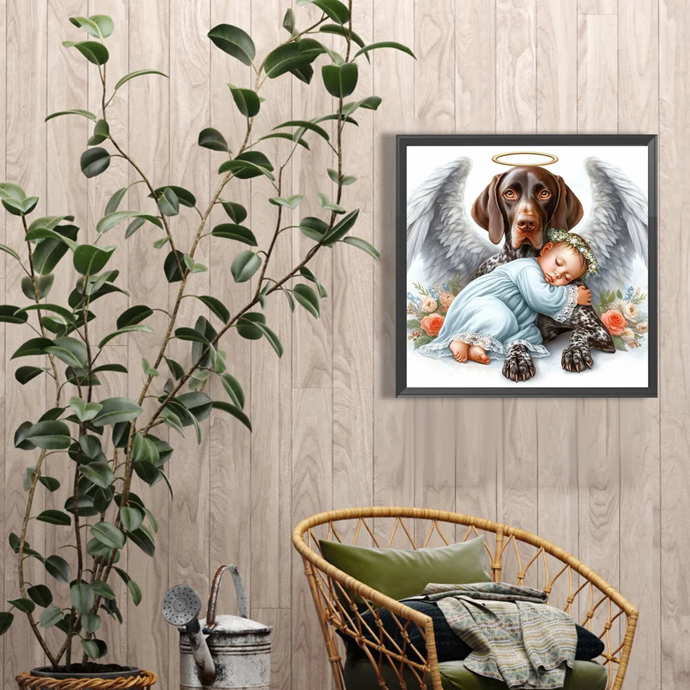 Diamond Painting - Full Round Drill - Angel Child(Canvas|40*40cm)
