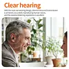 Bluetooth-Compatible Clip-On Sports Headphones Noise Reduction Single Ear Headphones Clip-On Open-Ear Earphones for Fitness Running Workout