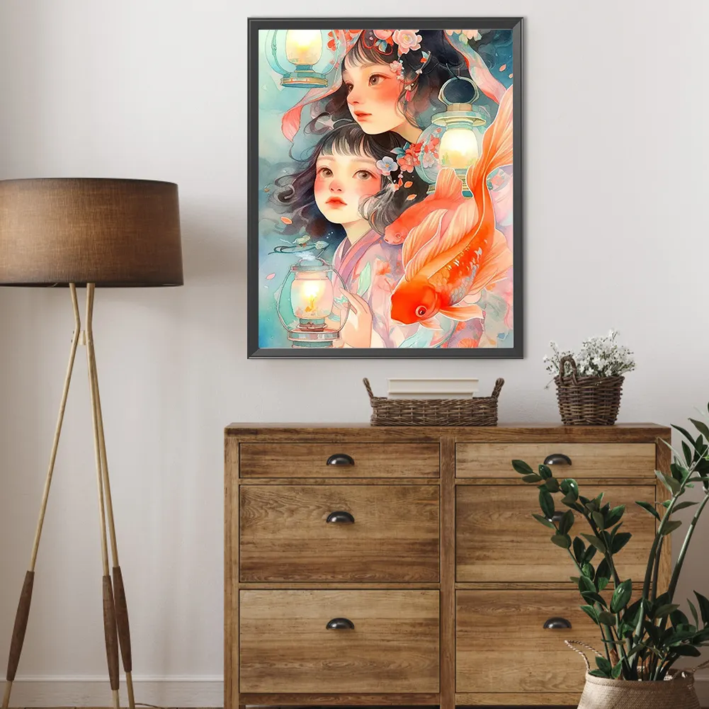 Full Round Diamond Painting 40*50cm - Girl