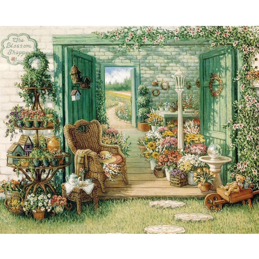 Big Size Square Diamond Painting - Garden (40*50cm)