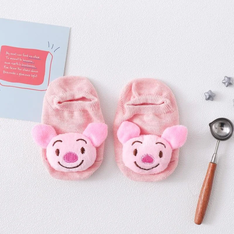 1 Pair Cotton Baby Girls Boys Sock Rubber Anti Slip Floor Cartoon Kids Toddlers Autumn Spring Newborn Kawaii Infant Gift Socks