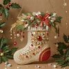 DIY 5D Gemstone paintings Christmas Stocking Diamond Painting Pendant (Double-Sided)