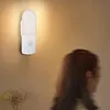 Rechargeable Motion Sensor Night Light Soft Glow Eye-Friendly Versatile Placement Minimalist Wood Battery Operated Shower Lamp for Wardrobe Hallway Closet Stairs