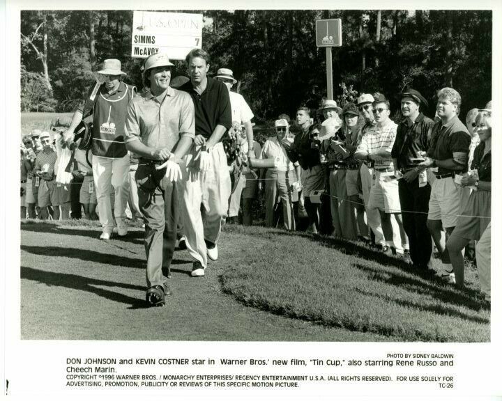 Don Johnson Kevin Costner Tin Cup Original Press 8X10 Photo Poster painting