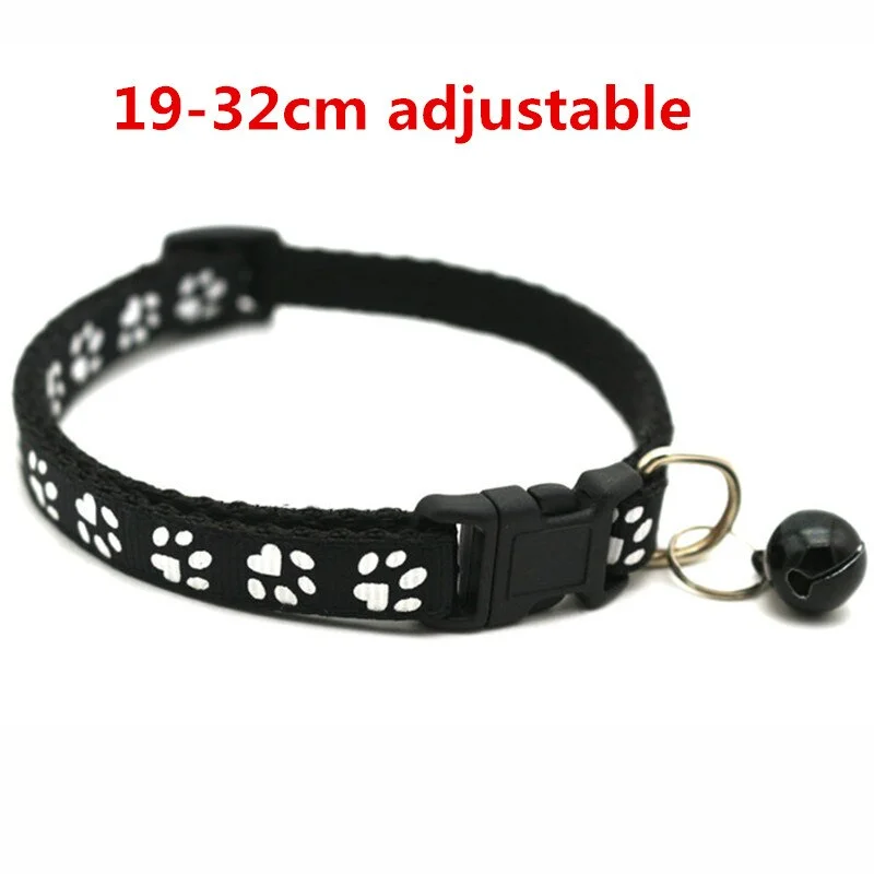 Dog Collars Cat Collars Pet Supplies with Bell Adjustable Buckle Collar Pet Supplies Cat Accessories Collar Small Dog Products