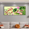 (105*45cm)Fish and Lotus - Full Round Drill Diamond Painting