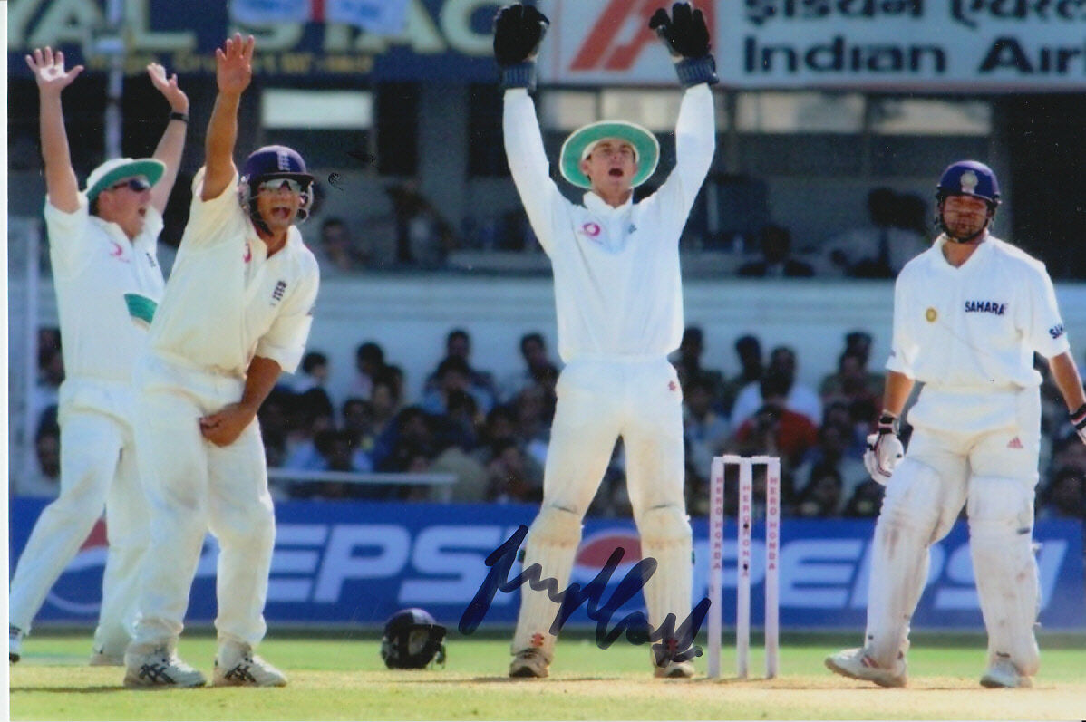 ENGLAND HAND SIGNED JAMES FOSTER 6X4 Photo Poster painting CRICKET 2.