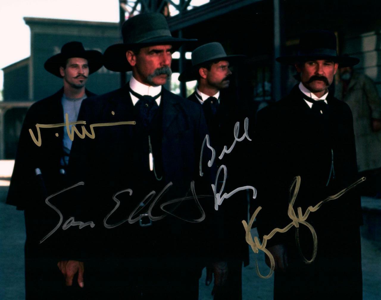 Tombstone Kurt Russell Kilmer +2 signed 8x10 Picture autographed Photo Poster painting with COA