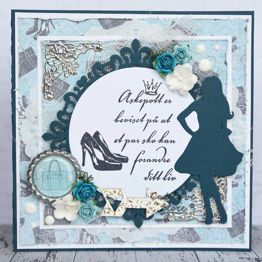 Nigikala Woman Character Metal Cutting Dies Scrapbooking Stencil Die Cuts Card Making Decorative Craft Embossing New Dies For 2023