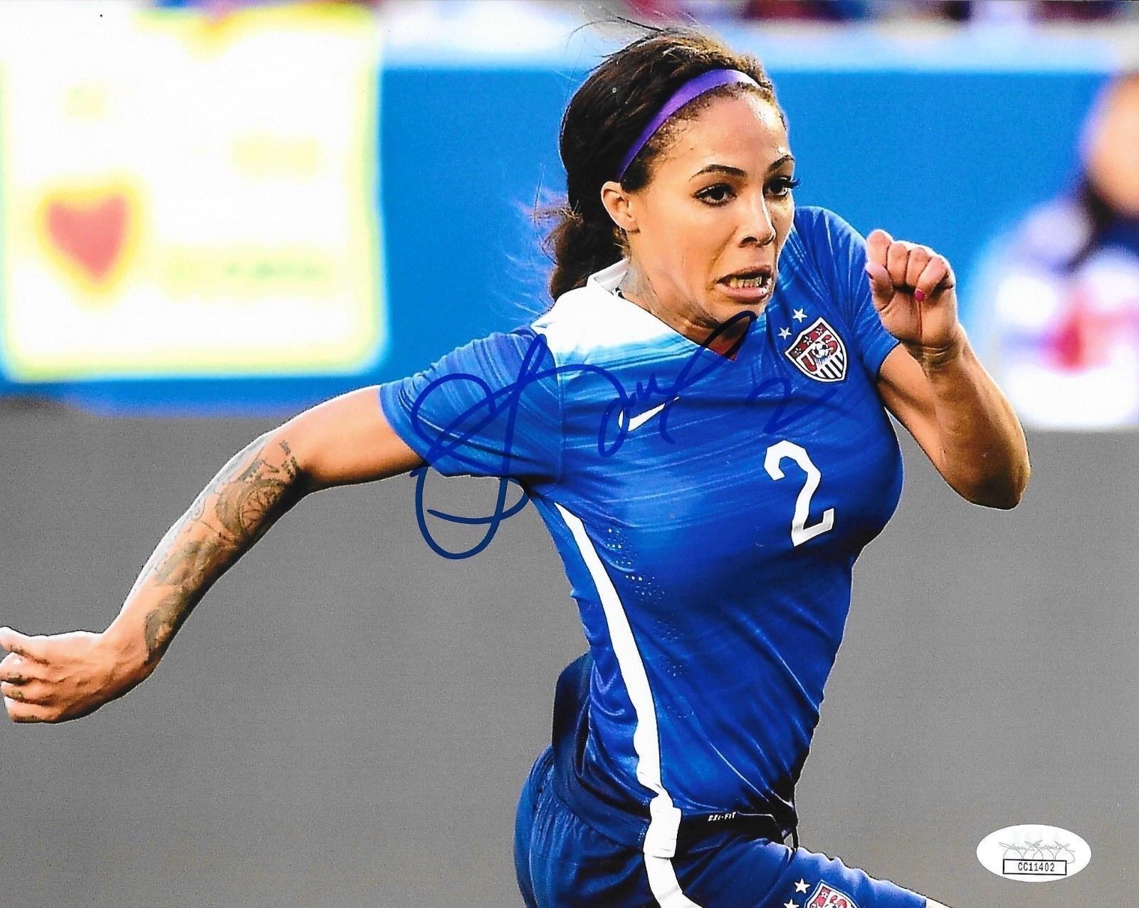 Sydney Leroux Orlando Pride signed Team USA Womens Soccer 8x10 Photo Poster painting 2 JSA