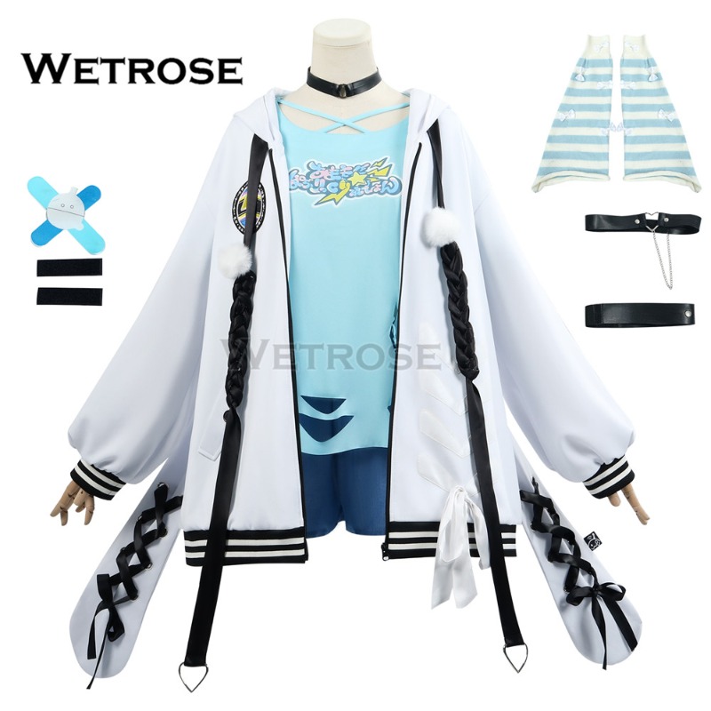 [Wetrose] Pre-Order Hololive FLOW GLOW Mizumiya Su 水宮枢 Cosplay Costume コスプレ衣装