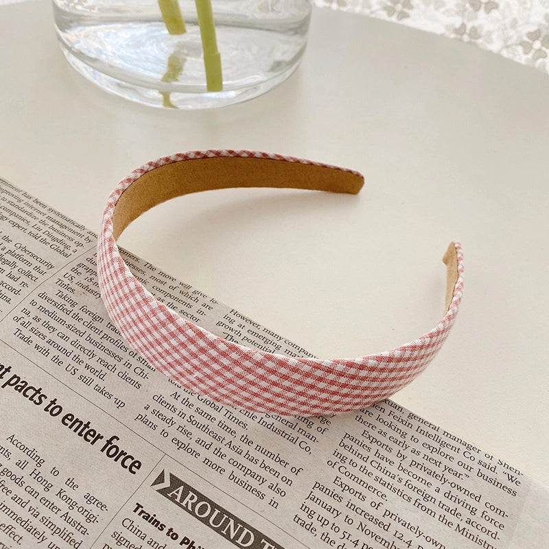Retro Minimalist Women’s Solid Color Flower Cloth Hair Band