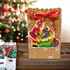 8Pcs Diamond Painting Christmas Gift Bags for Cookies Candy Gifts and Snacks