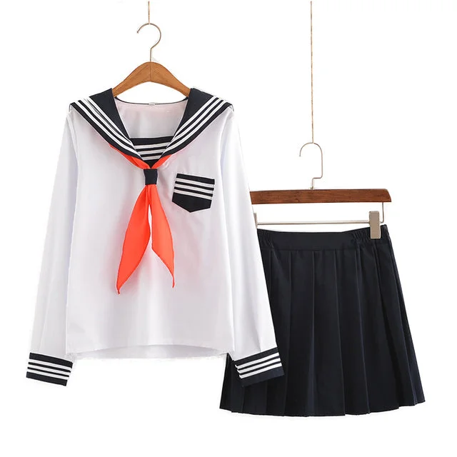 Short Sleeves Mini Skirt School Uniform Cosplay Costume