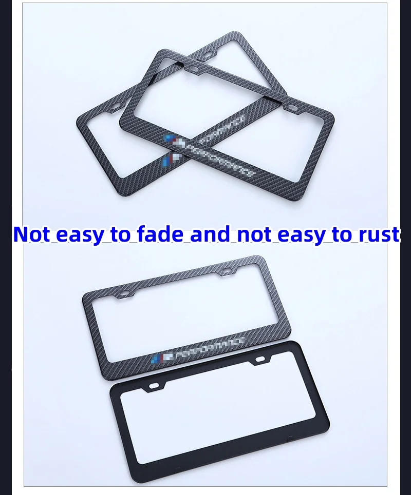 Aluminum alloy license plate frame LOGO printing license plate frame US regulations European regulations