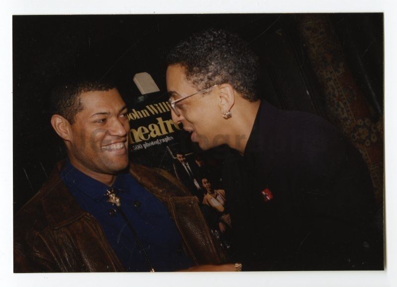 Laurence Fishburne & Gregory Hines - Vintage Candid Photo Poster paintinggraph by Peter Warrack