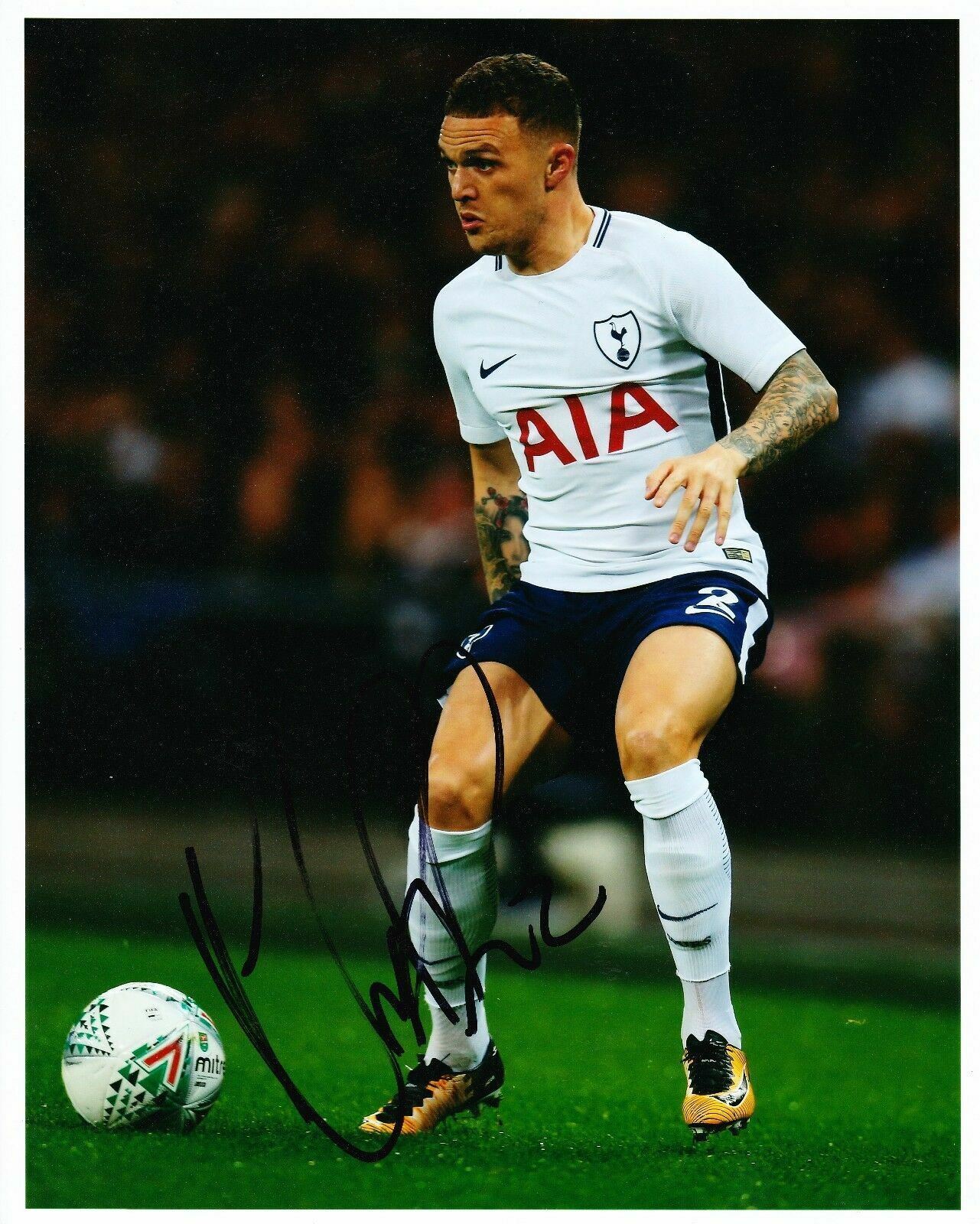 Kieran Trippier Signed 10X8 Photo Poster painting SPURS Tottenham Hotspur AFTAL COA (1133)