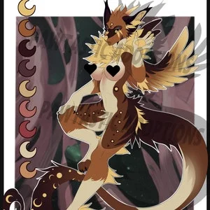 Pornhint NSFW SPECIAL Solar Dragon furry oc anthro adopt female dragon solar galaxy sun moon sexy winter gift christmas holiday special hot reference NSFW