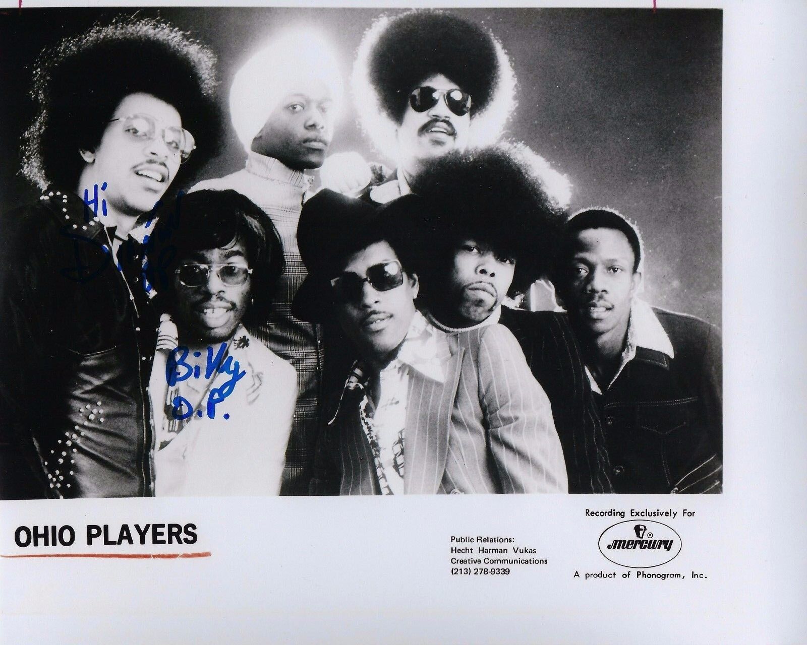 GFA Diamond and Billy Beck * OHIO PLAYERS * Signed Autograph 8x10 Photo Poster painting AD1 COA