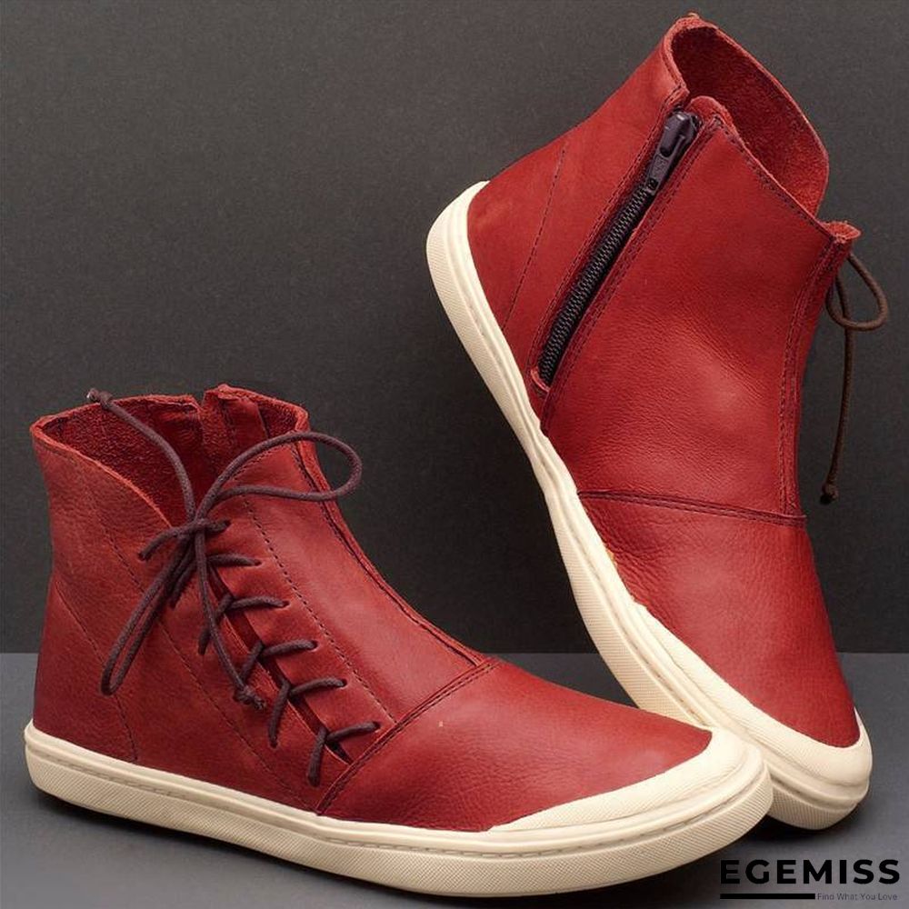 Casual Daily High-Top Zipper Sports Boots | EGEMISS