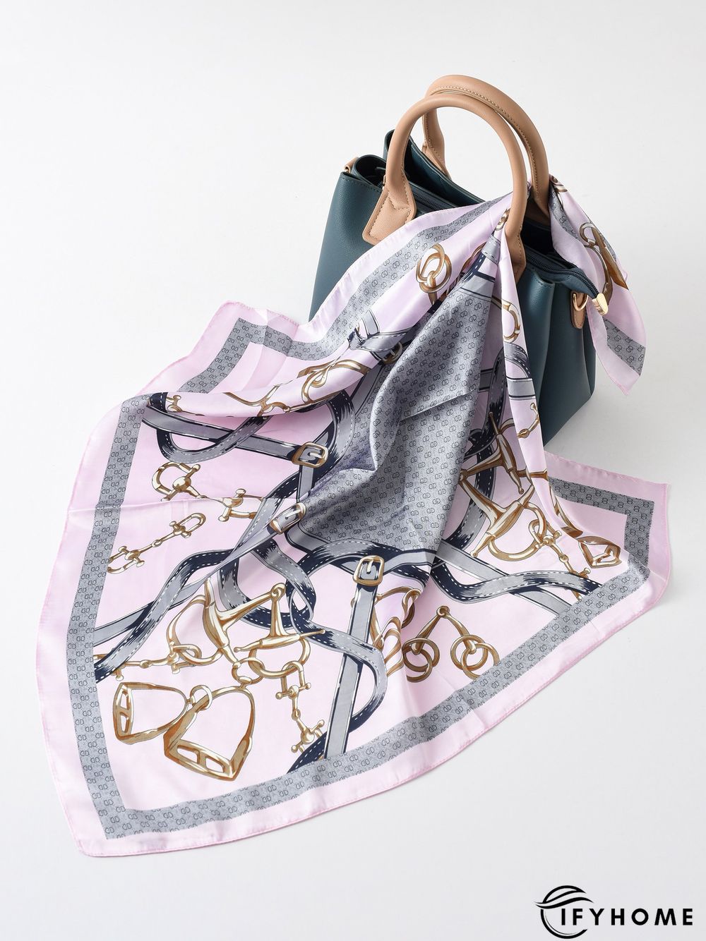 Boho Holiday Abstract Pattern Silk Scarf Vacation Beach Daily Commuting Accessories | IFYHOME