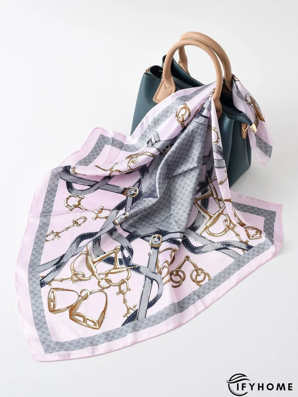 Boho Holiday Abstract Pattern Silk Scarf Vacation Beach Daily Commuting Accessories | IFYHOME