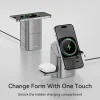 3-in-1 MW15 full touch Qi2 protocol magnetic wireless fast charging
