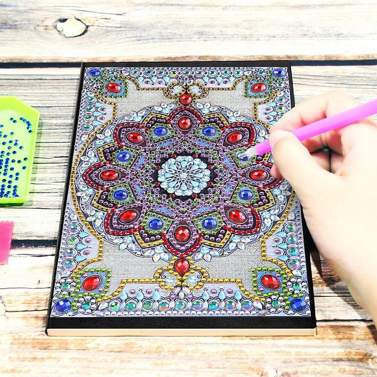 DIY Mandala Special Shaped Diamond Painting 50 Pages A5 Sketchbook