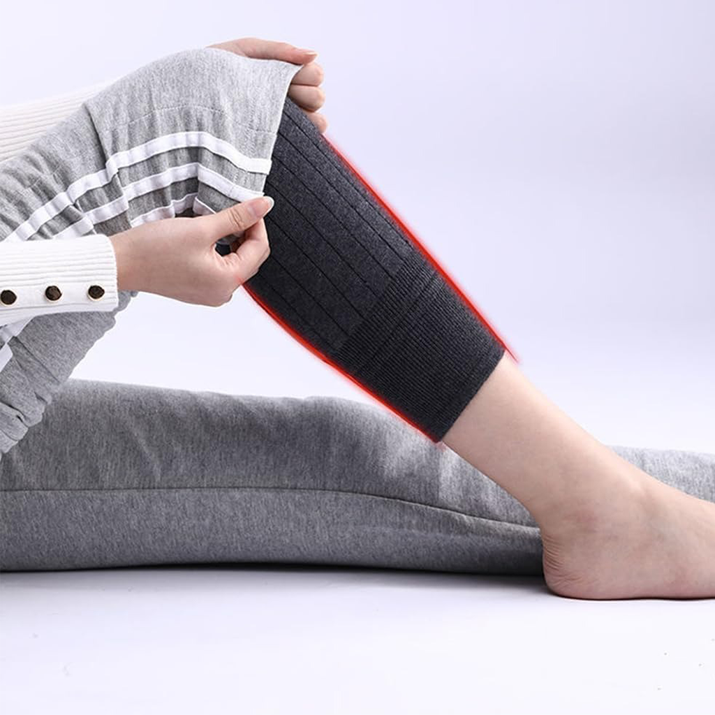 Unisex Winter Knit Plush Knee Braces Leg Warmer Men Women Thicken Knee Pads Sleeves Thermal Knee Warmers