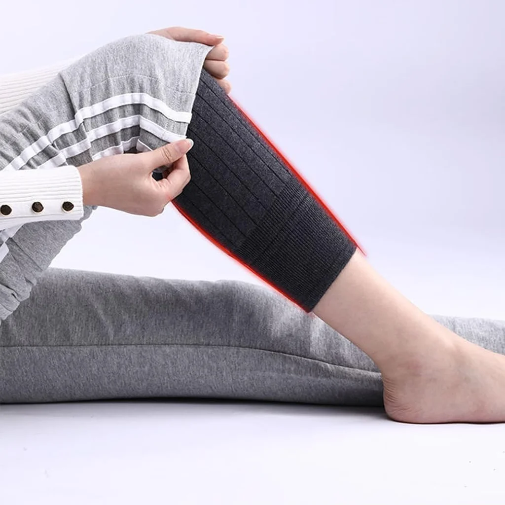 Unisex Winter Knit Plush Knee Braces Leg Warmer Men Women Thicken Knee Pads Sleeves Thermal Knee Warmers