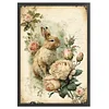 (Big Size) Flowers And Rabbit - 11CT Counted Cross Stitch 40*60cm/15.75*23.62in