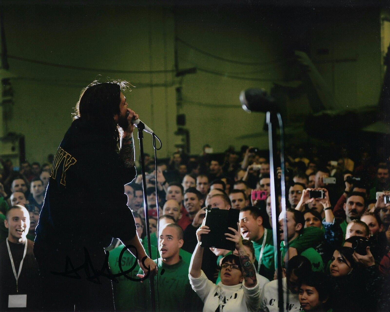 GFA Taking Back Sunday Singer * ADAM LAZZARA * Signed 8x10 Photo Poster painting PROOF A4 COA